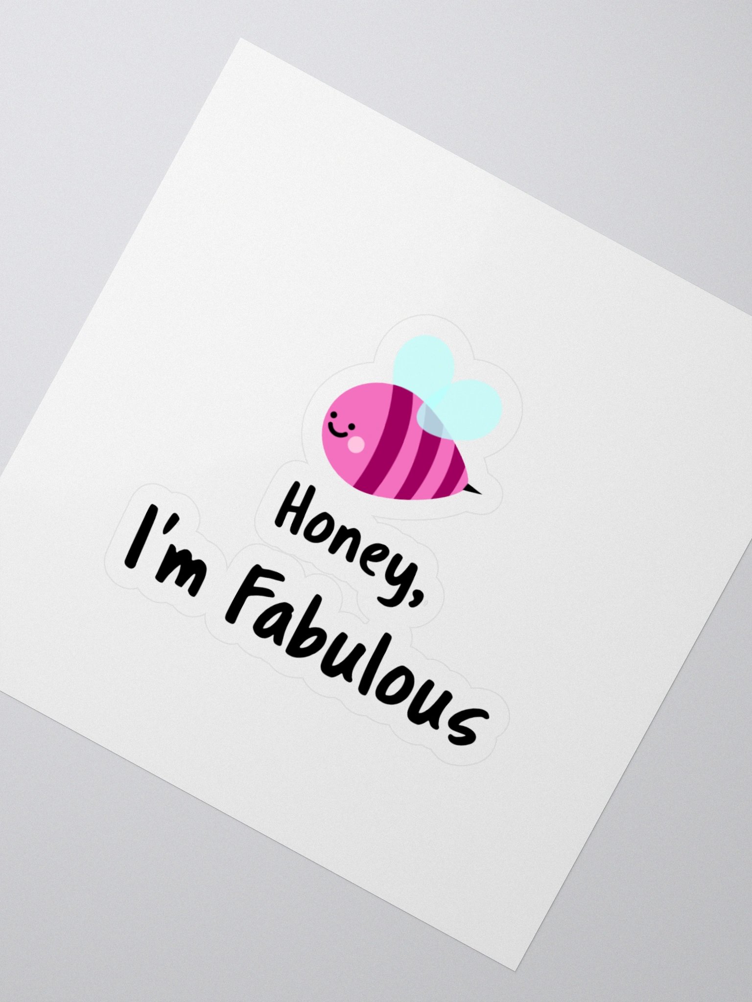 Buzzing Bee Kiss Cut Stickers product image (2)