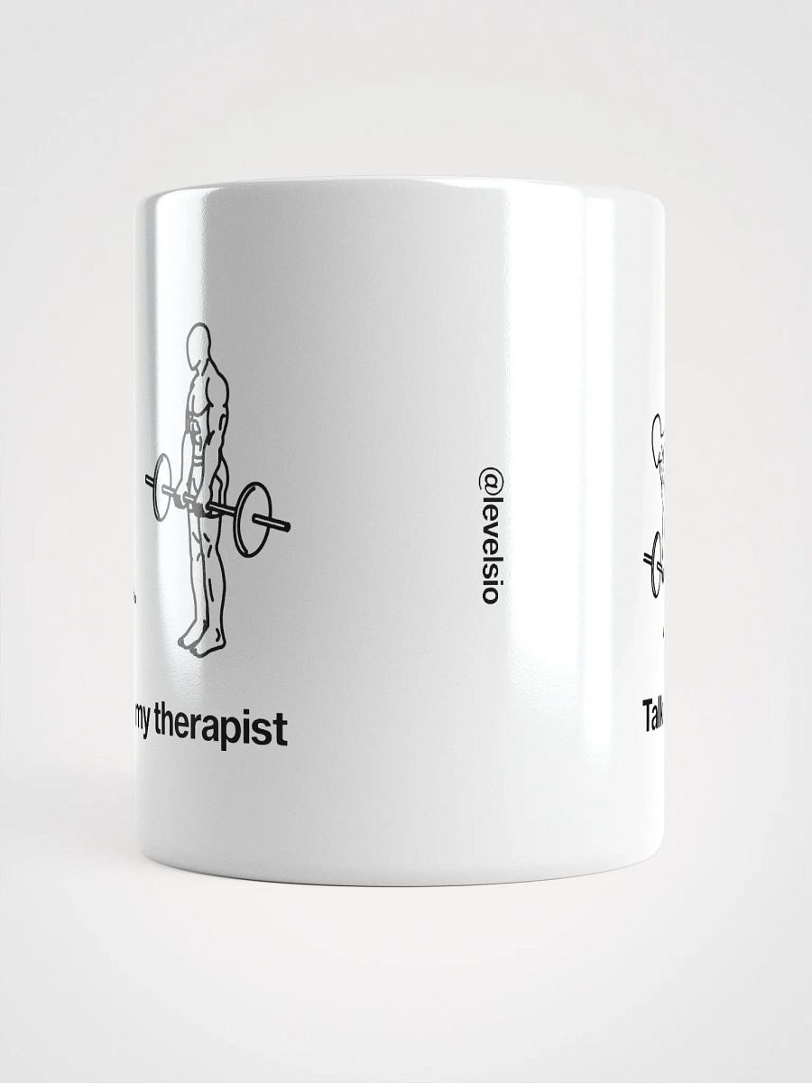 talking to my therapist (deadlift) mug - 100% ceramic product image (6)