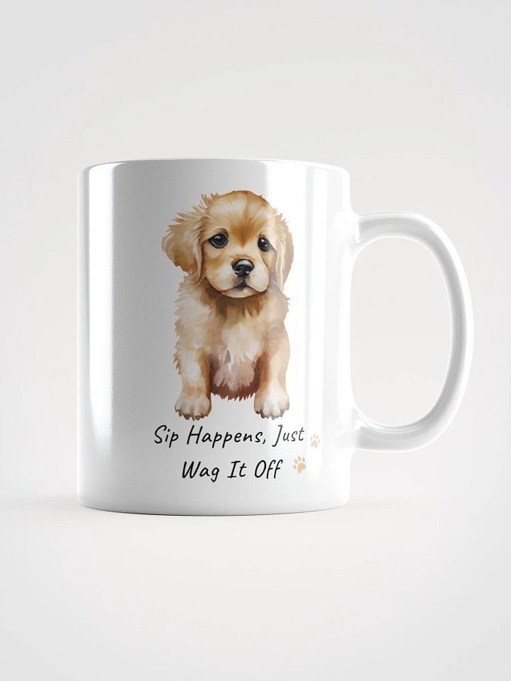 Sip Happens White Glossy Mug product image (2)