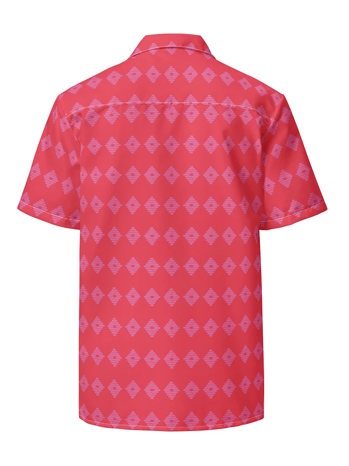 Anacostia Community Museum Button-Up Shirt (Red/Pink) product image (2)