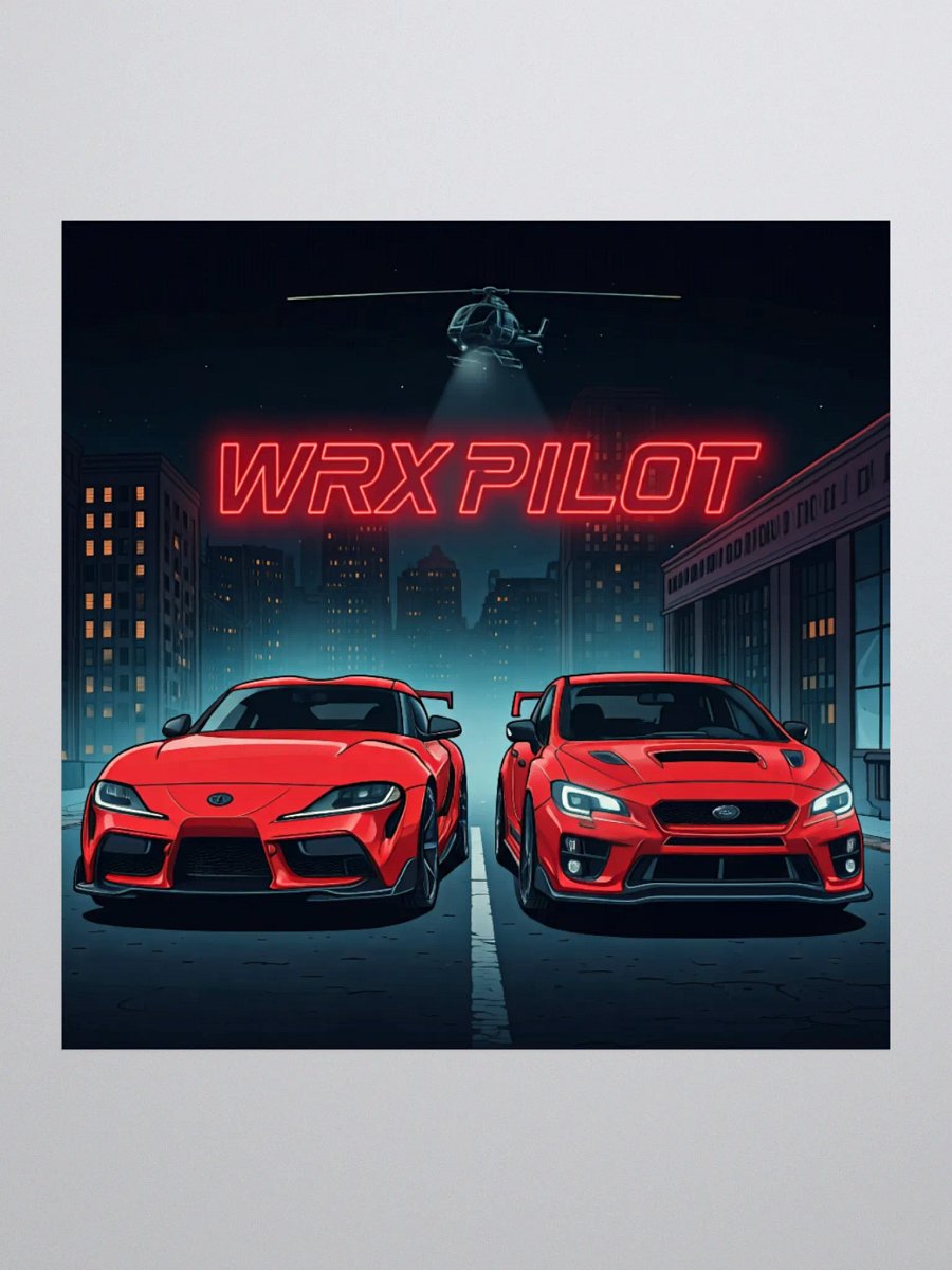 WRX.PILOT x Supra Sticker 3x3 product image (2)