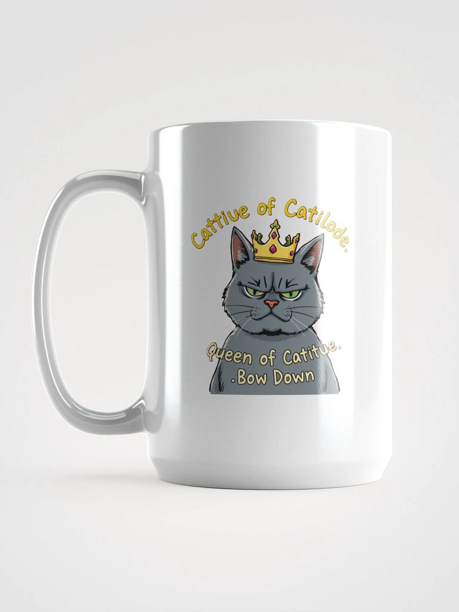 Cattitude Queen: Bow Down to Feline Royalty Mug product image (2)