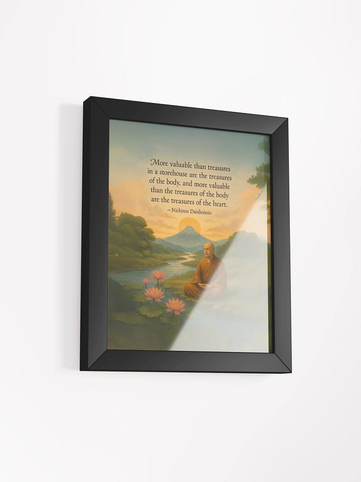Treasures of the Heart – Nichiren Daishonin Framed Poster for Inner Peace product image (2)