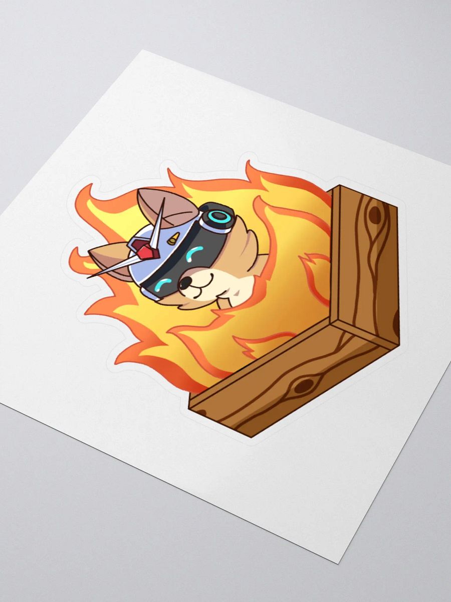 Flaming Taku Sticker product image (3)