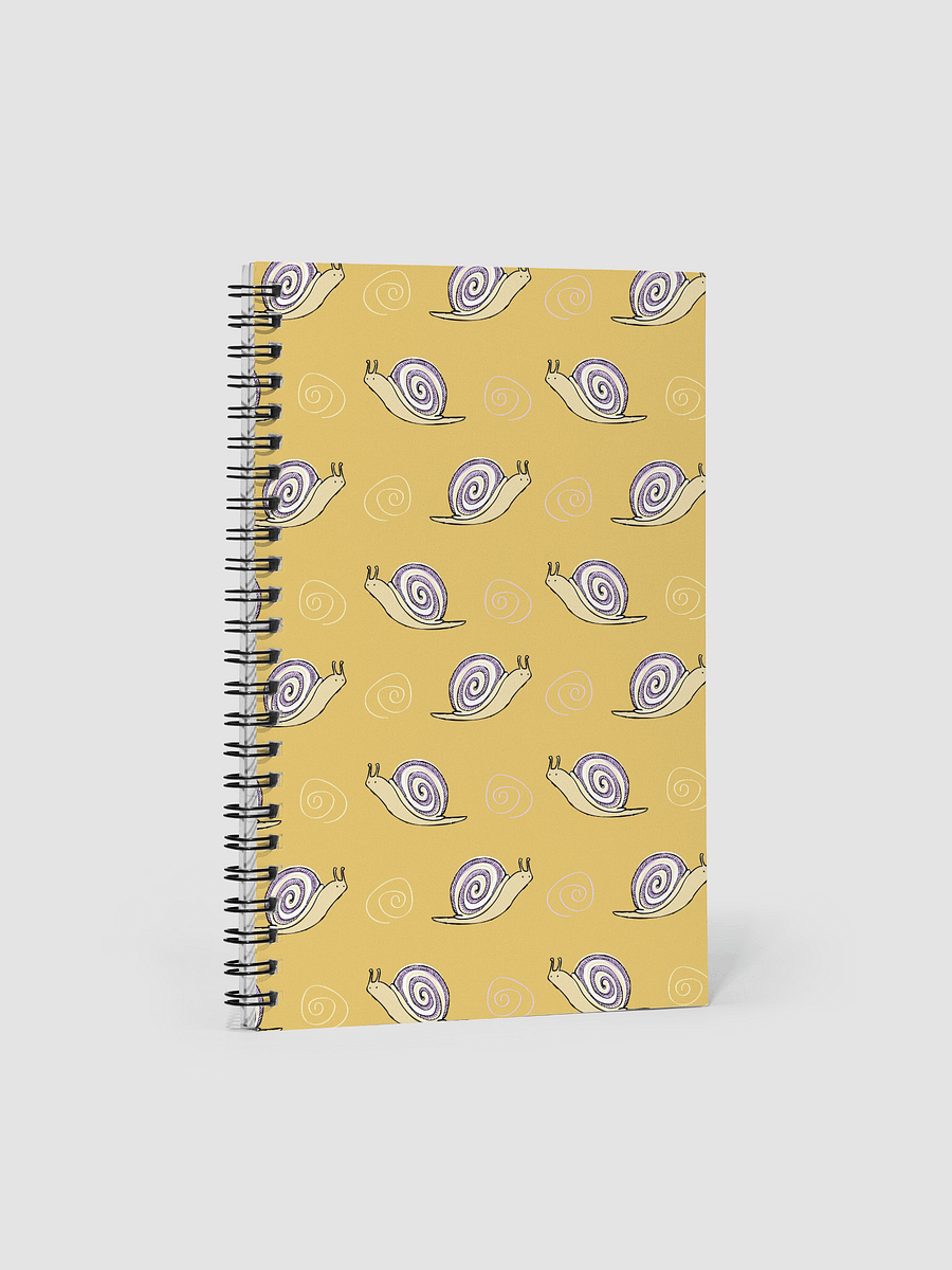 Snail Doodles Pattern Notebook, Yellow product image (1)