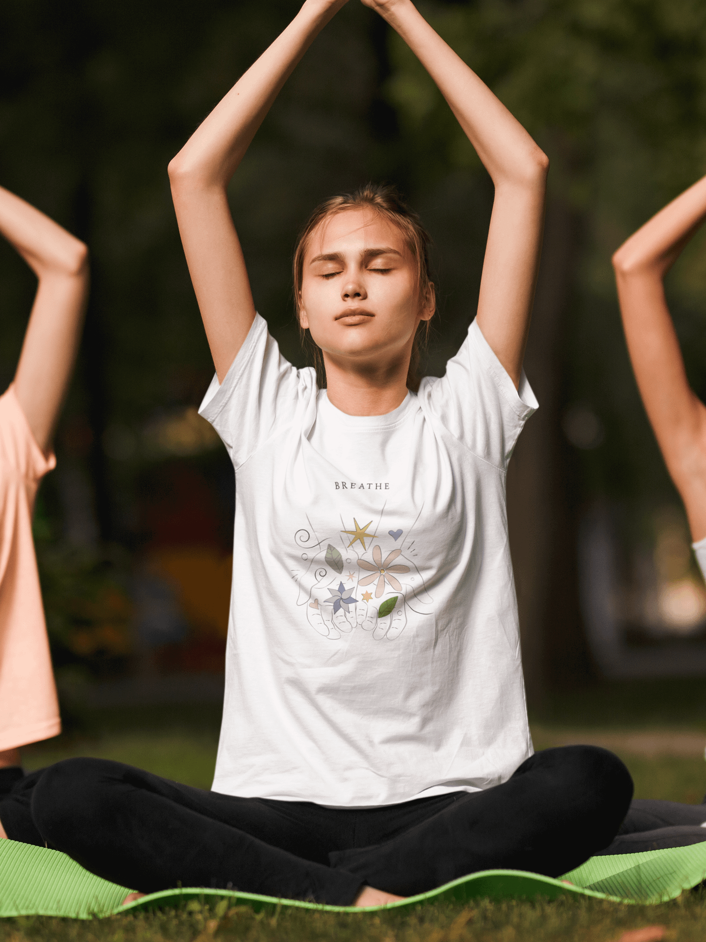Breathe Yoga/ Meditation Women's Tee product image (14)