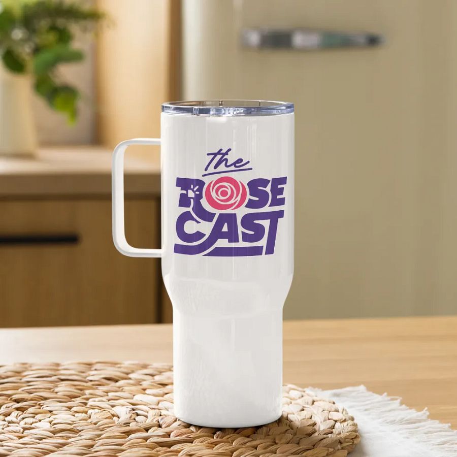 Rosecast Logo Travel Mug w/ Handle product image (10)