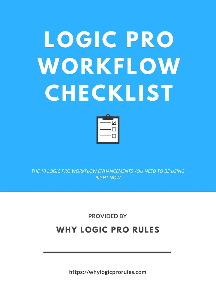 Logic Pro Workflow Checklist product image (1)