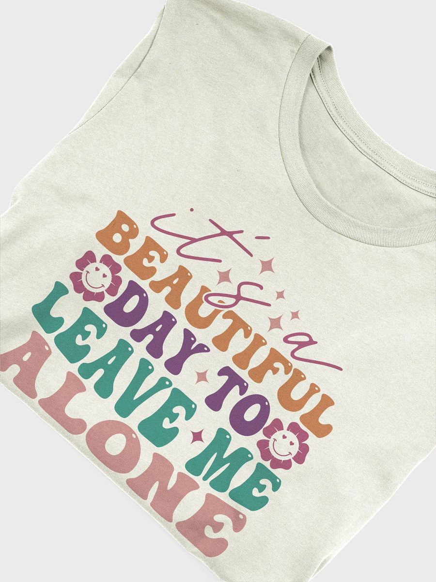 Sarcastic shirt for women, it's a beautiful day to leave me alone funny saying woman retro T-shirt product image (5)