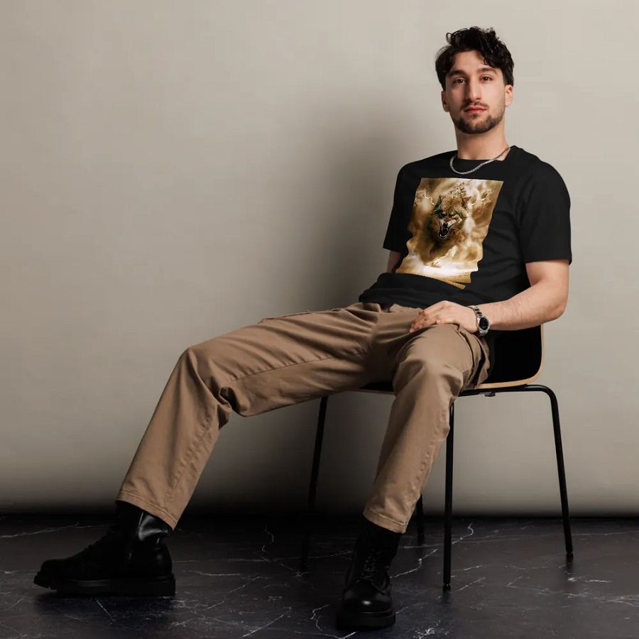 Thunderous Storm Wolf Unisex Tee product image (5)