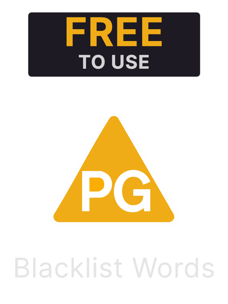 Blacklist Word List product image (1)