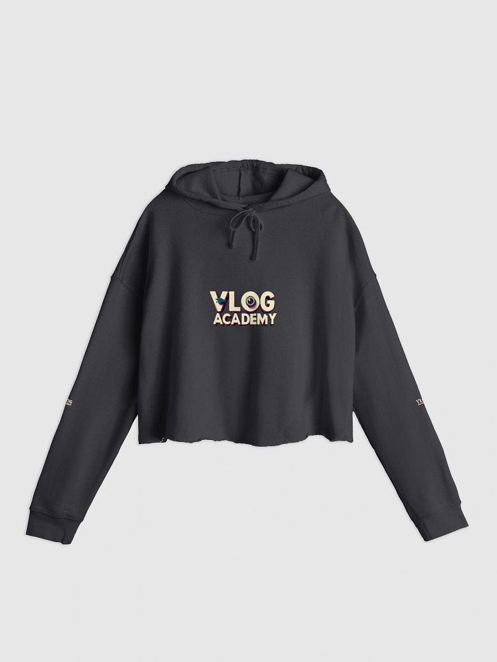 Vlog Academy Independent Trading Co. Women’s Lightweight Cropped Hoodie product image (3)