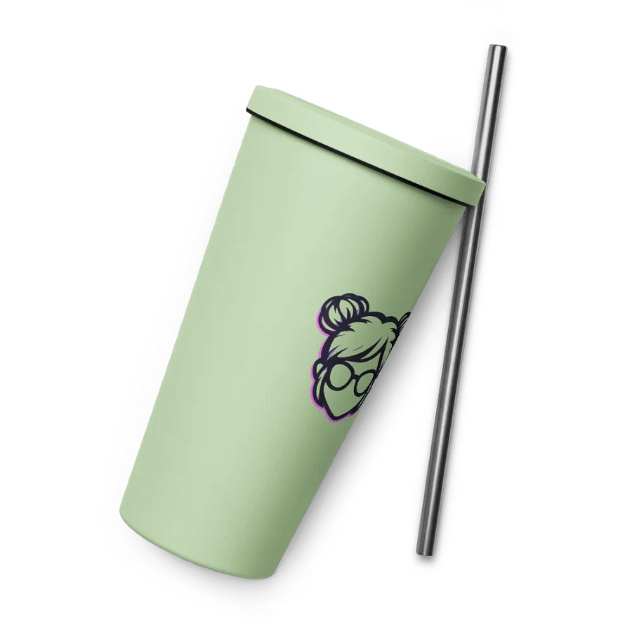 JustCabrian Logo Insulated Tumbler with straw product image (52)