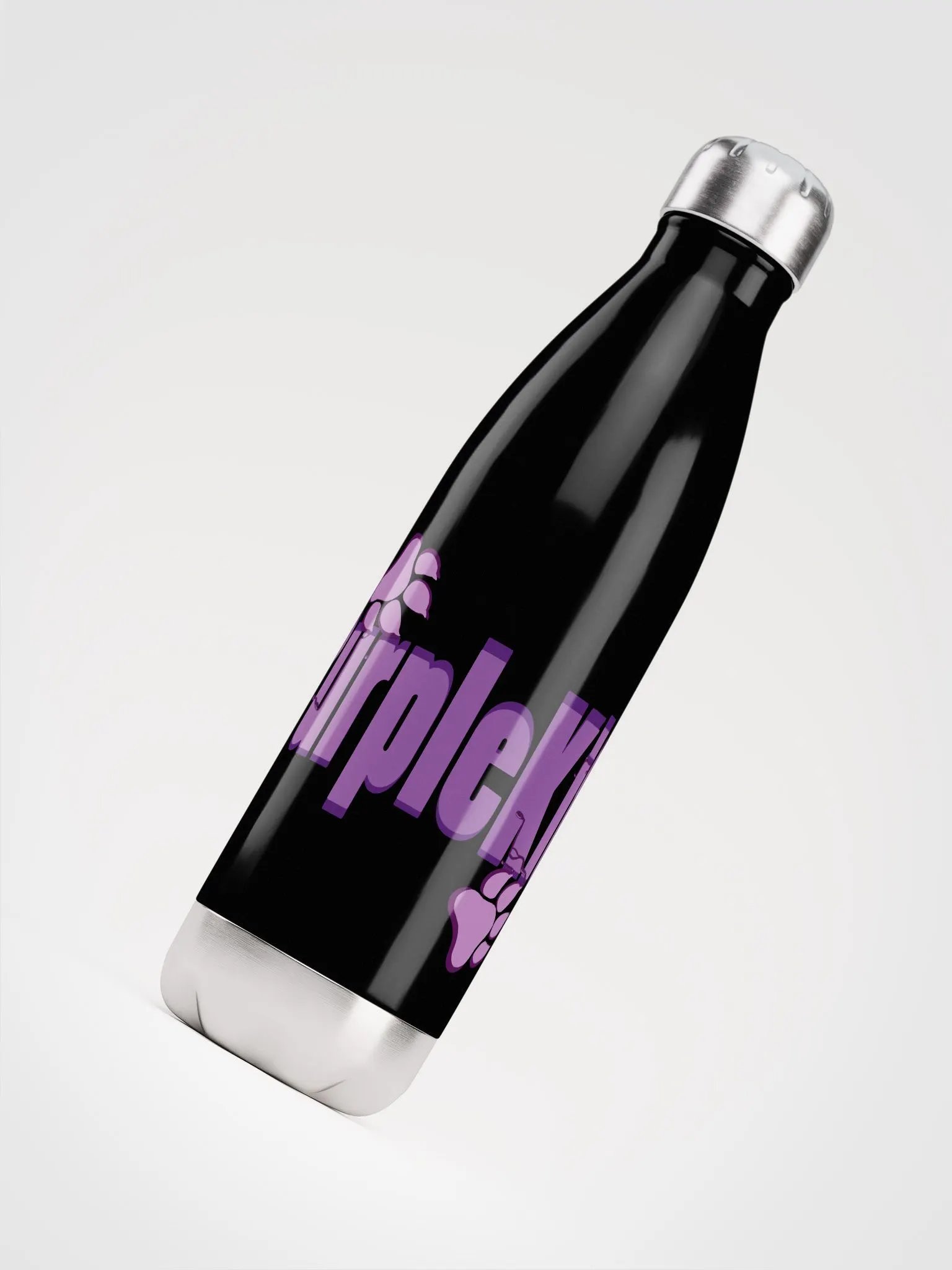 LilPurpleKitten Logo Water Bottle product image (4)