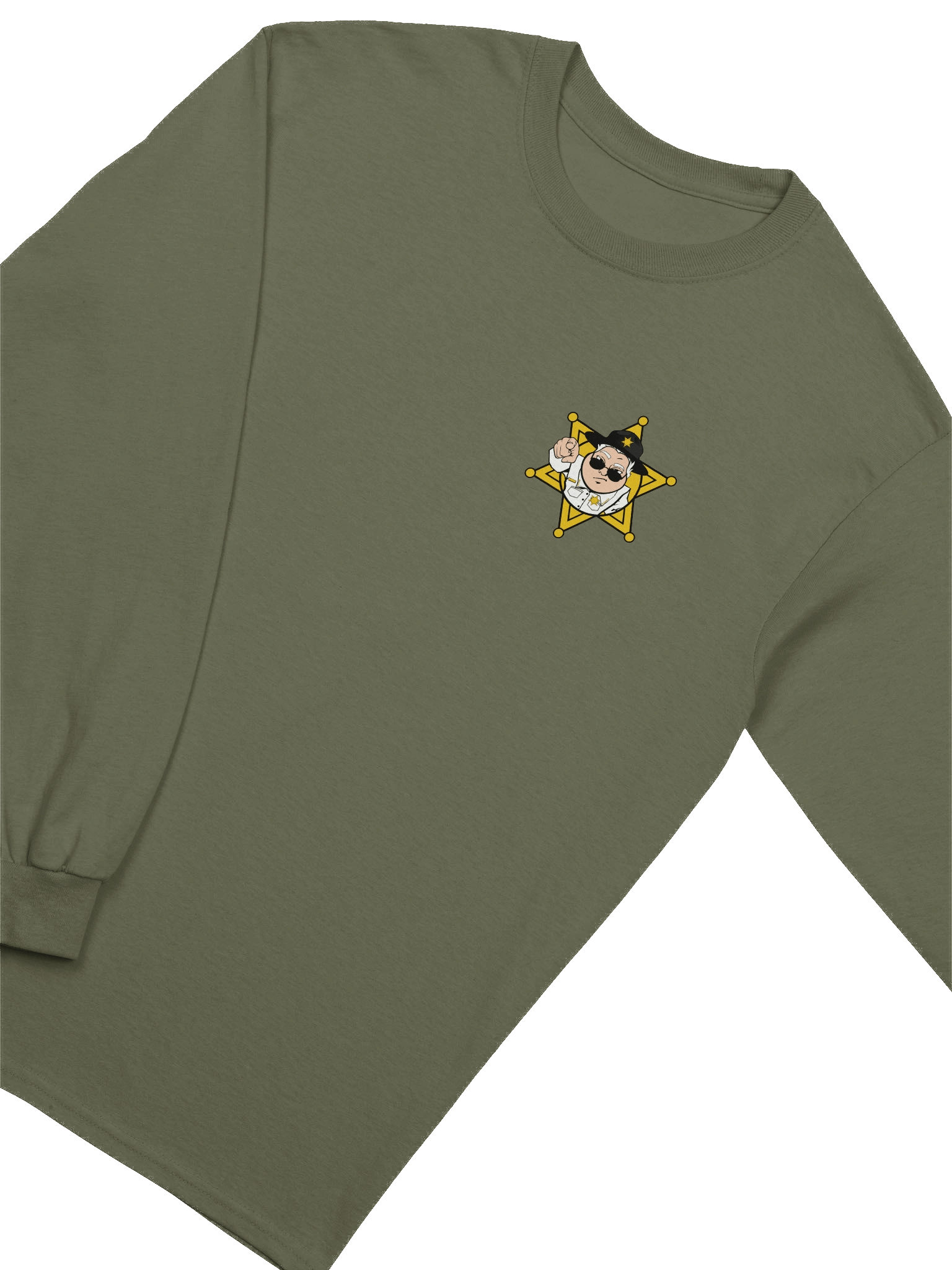 Sheriff Logo Ultra Cotton Long Sleeve T-Shirt by Gildan product image (3)