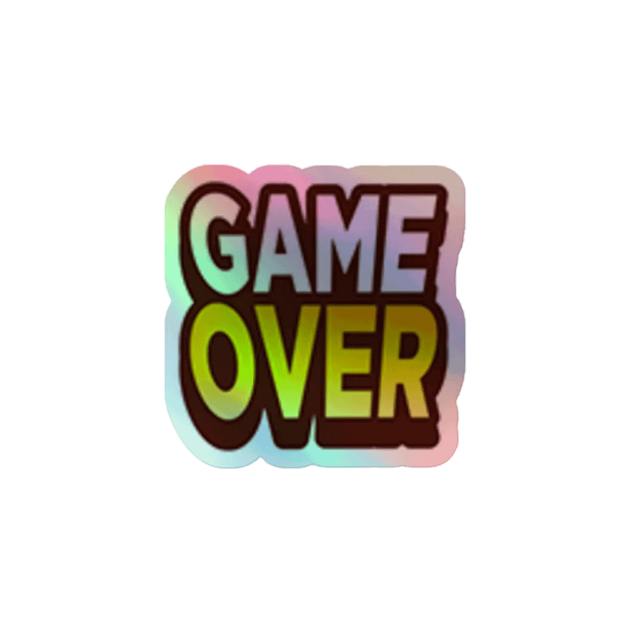 GAME OVER Holographic Sticker product image (1)