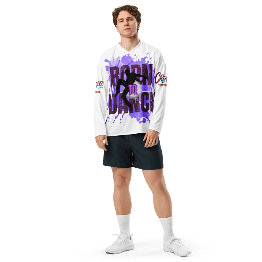 Dynamic Born to Dance His Silhouette Hockey Jersey product image (3)