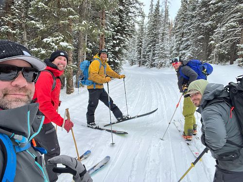 @engearment / @beaconbash backcountry day. Set up camp in a snowstorm then linked up with OG Beacon Bash brothers @will_inthe...