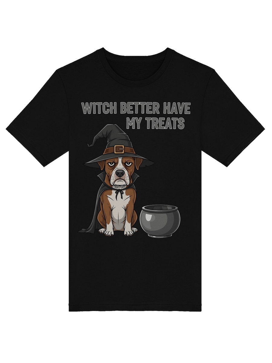 Witchy Treats Cartoon Dog T-Shirt product image (38)