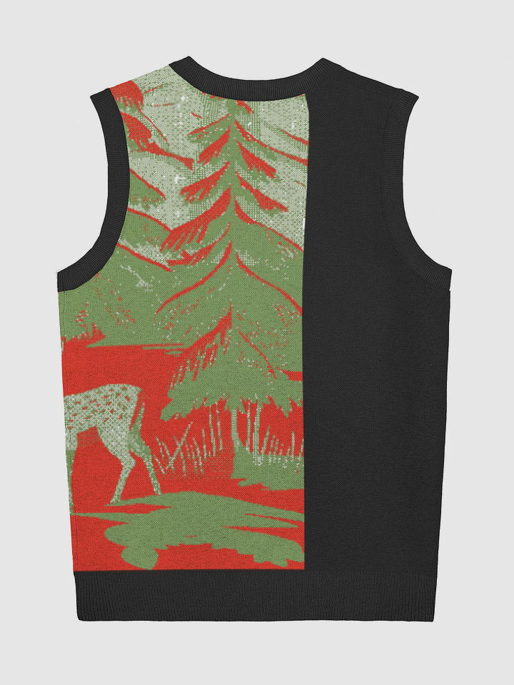 Nature's Embrace Knitted V-Neck Vest product image (2)