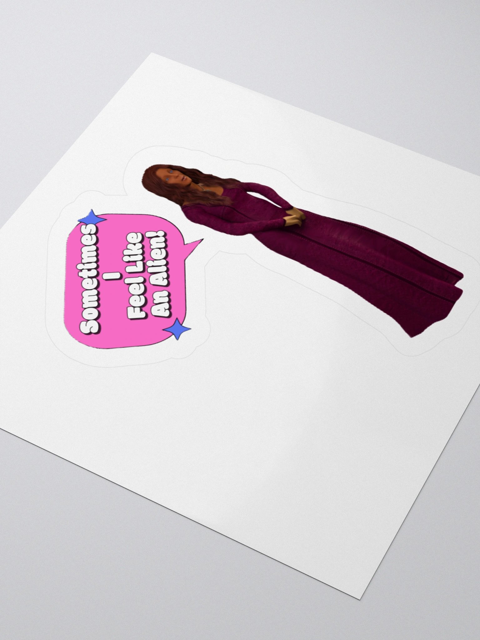 Feel Like An Alien Sticker product image (12)