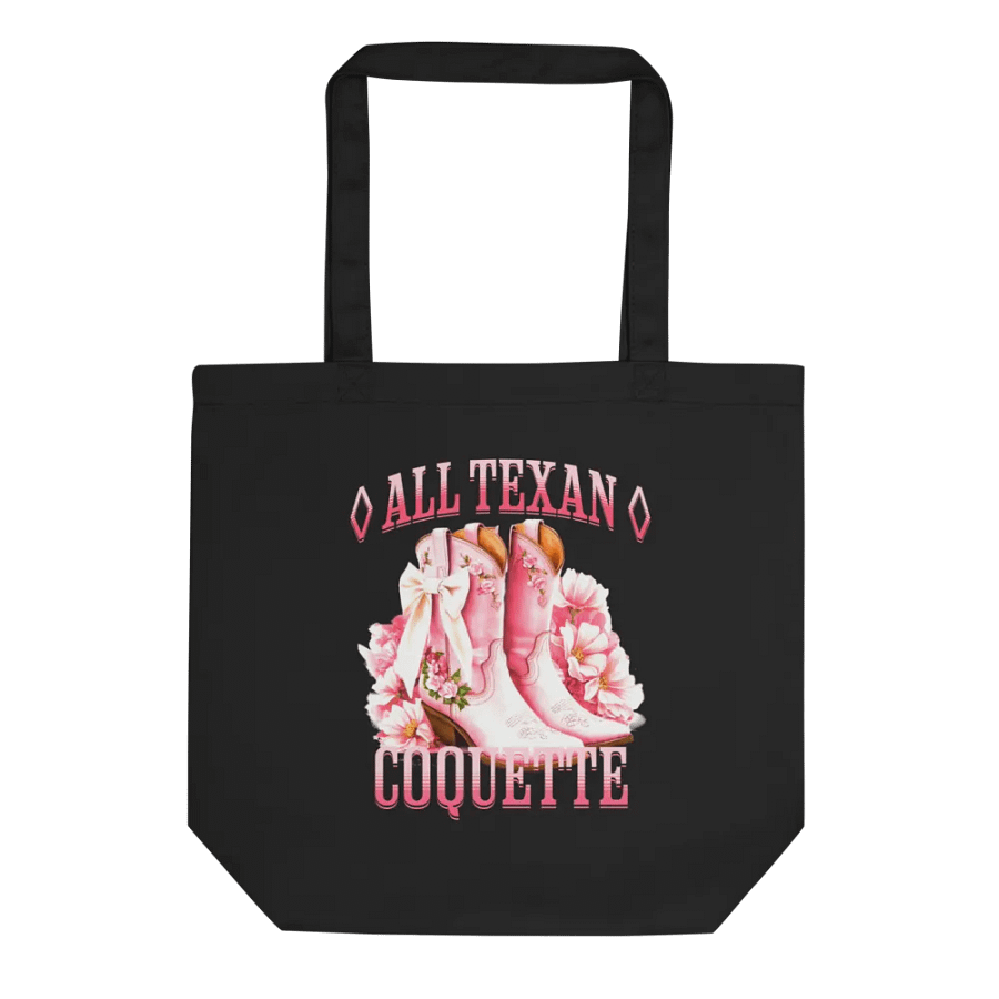 Texan Coquette Floral Cowgirl Boots Tote Bag product image (1)