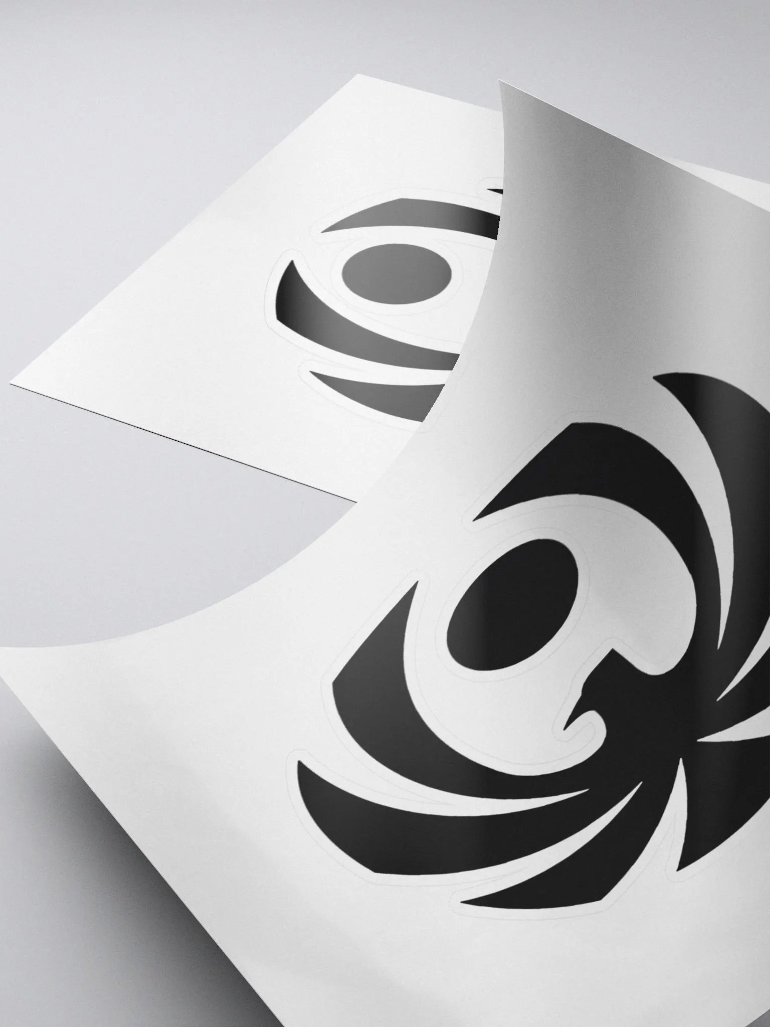 CroweGamingg Kiss Cut Stickers Black Logo Stickers product image (4)