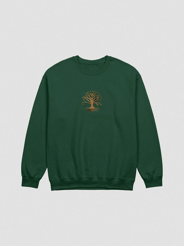 Yggdrasil Inspired Tree of Life Embroidered Crewneck Sweatshirt product image (4)
