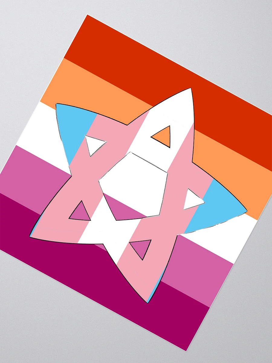 North Star Forever (Trans Lesbian sticker edition) product image (2)