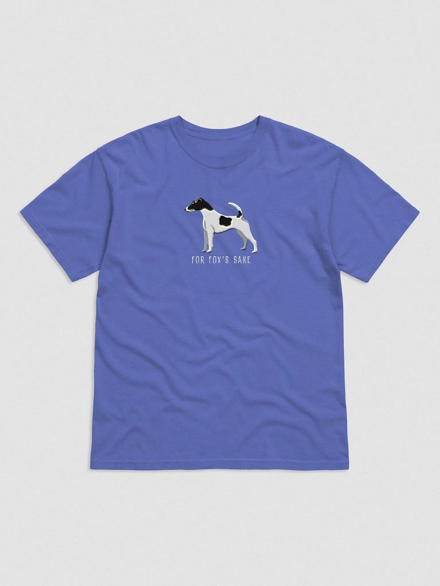 For Fox's Sake T-Shirt(Embroidered) of a Smooth Fox Terrier(Black & White 2) product image (4)