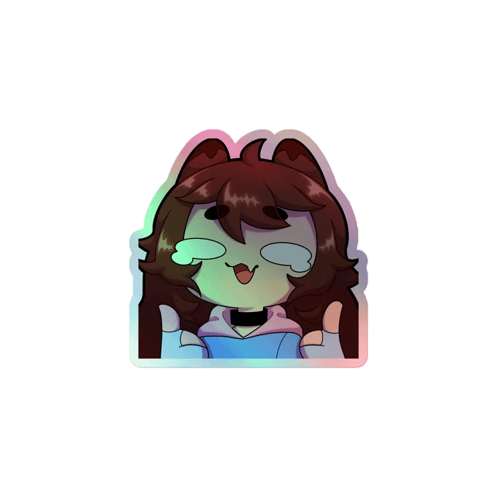 Wolfy This Is Fine Holo Sticker product image (1)
