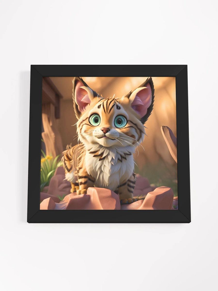 Endangered Species - Mexico - Lynx Eco-Friendly Ayous Wood Framed Poster product image (4)