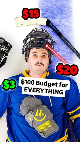 I attempted to restart my hockey career on a $100 budget 🥶 check out the full video on my YouTube channel and let me know how...