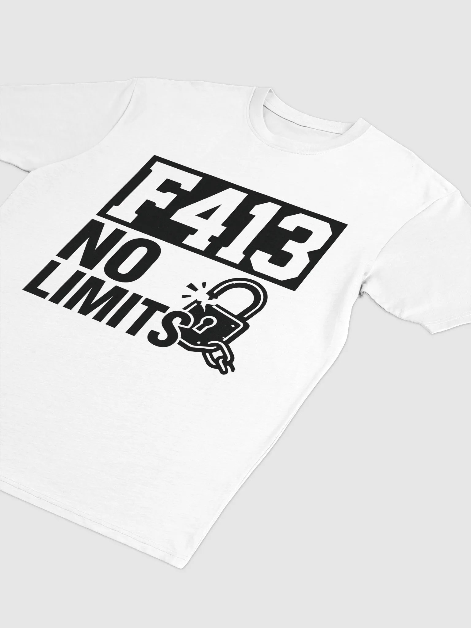 F413 - NO LIMITS | Camiseta Cristiana Urbana PREMIUM product image (3)
