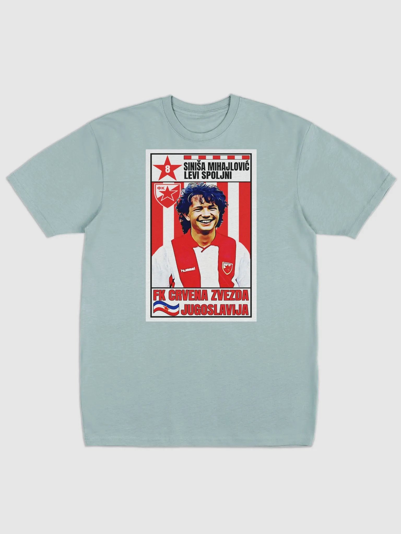 Siniša Mihajlović (FK Crvena Zvezda) #2 Cotton Heritage Men's Premium Heavyweight Tee product image (1)