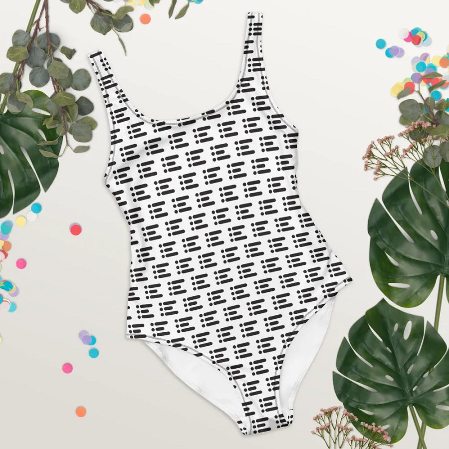 All-Over Print One-Piece Swimsuit w/ Pattern product image (10)