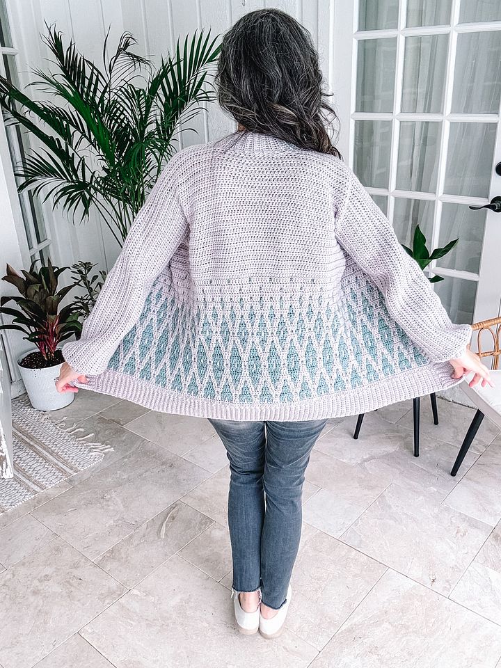 Seabird Mosaic Crochet Cardigan product image (2)