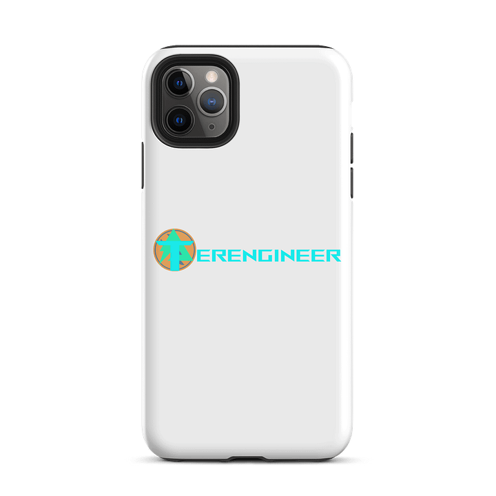 Terengineer Font Tough iPhone Case (White) product image (2)