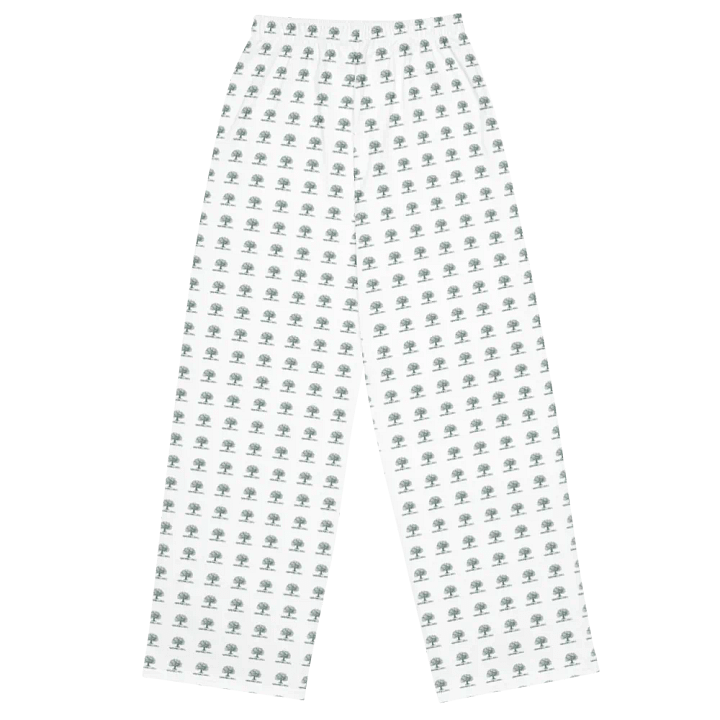 Graphic Grove All Over White Unisex Wide-Leg Pants product image (2)
