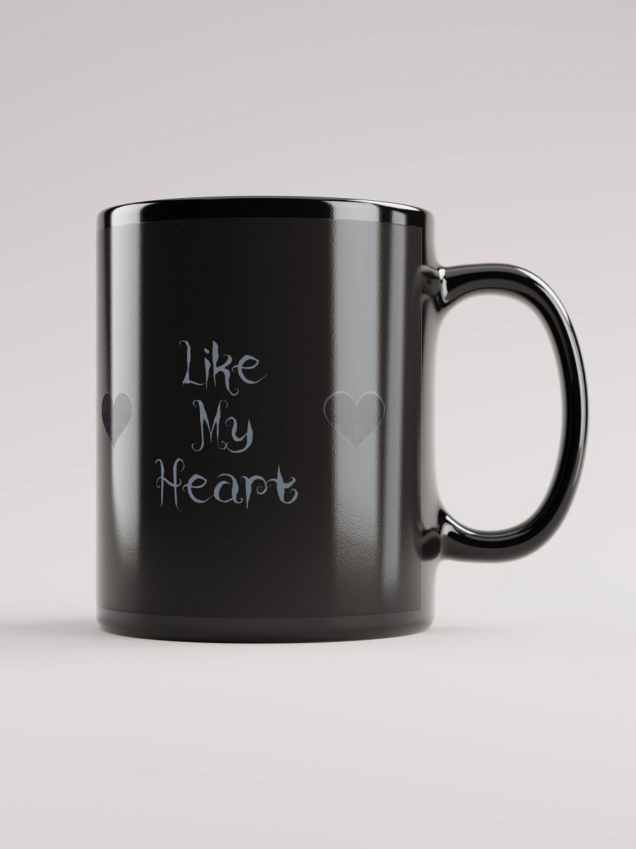 Black "Like My Heart" Coffee Mug product image (1)