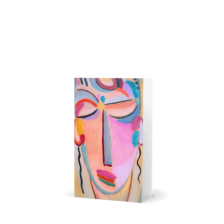 Abstract Modern Expressionist Portrait Greeting Card product image (1)