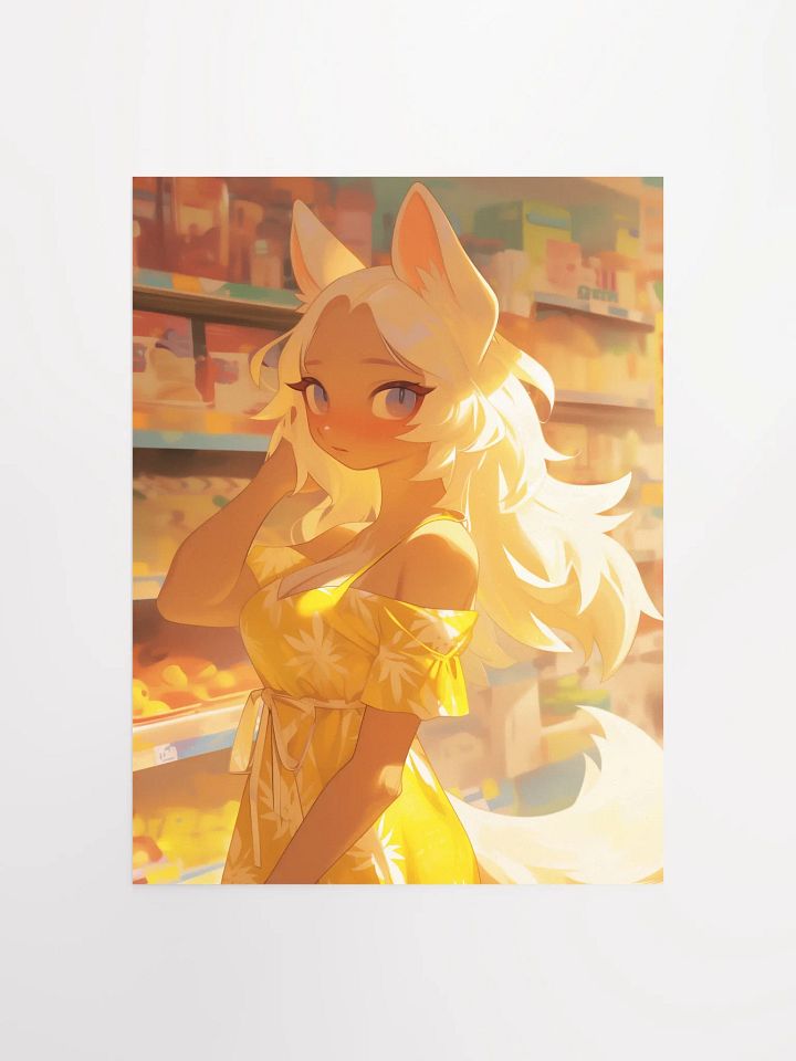 Anthro Fox in a Summer Dress Poster product image (1)