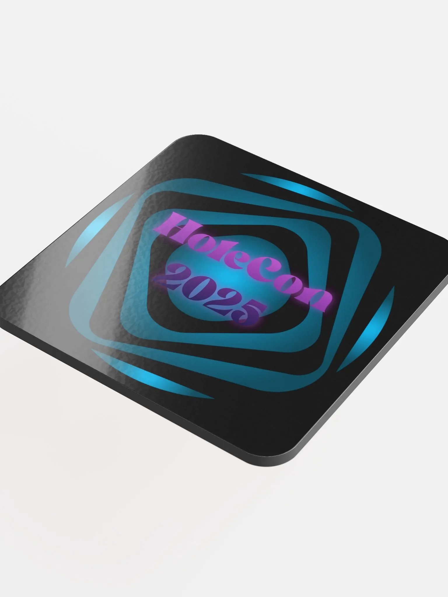 HoleCon '25 round logo coaster product image (4)