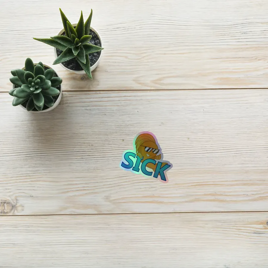 Sick Fish Holographic Sticker product image (8)