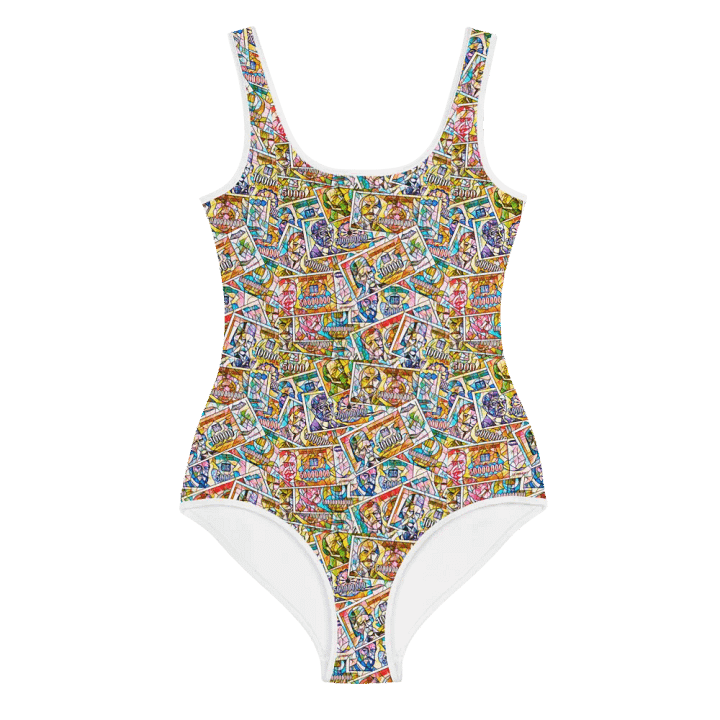 Jugoslovenski inflatorni dinar 1993 (Kolaž/mozaik) All-Over Print Youth Swimsuit product image (1)