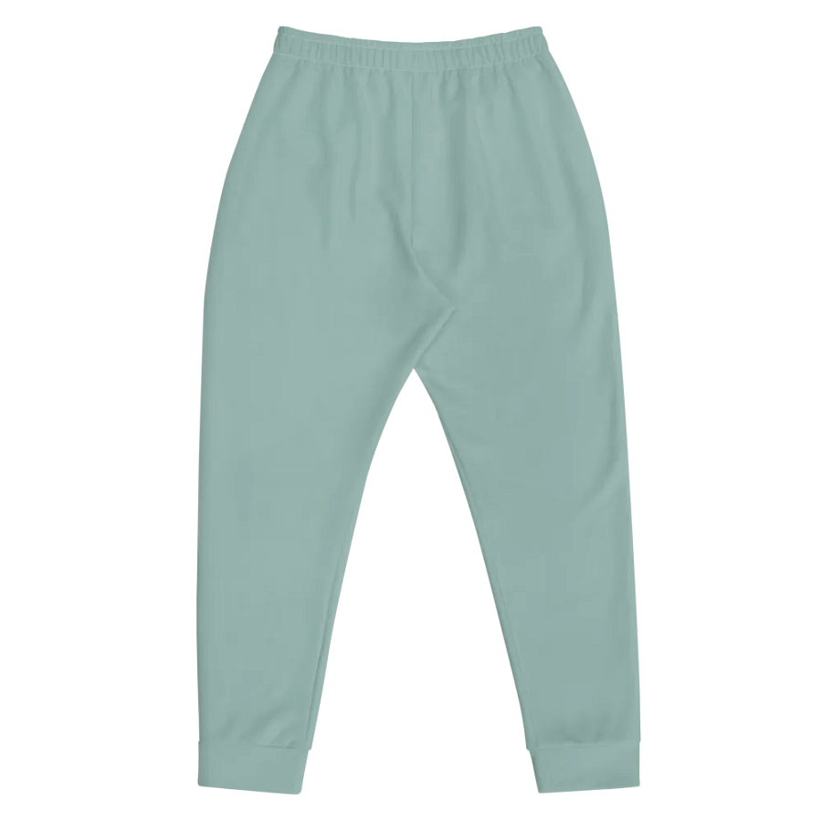 Plain Light Teal Green Soft Summer Recycled Polyester Premium Men's Joggers by Treasure Pie product image (5)