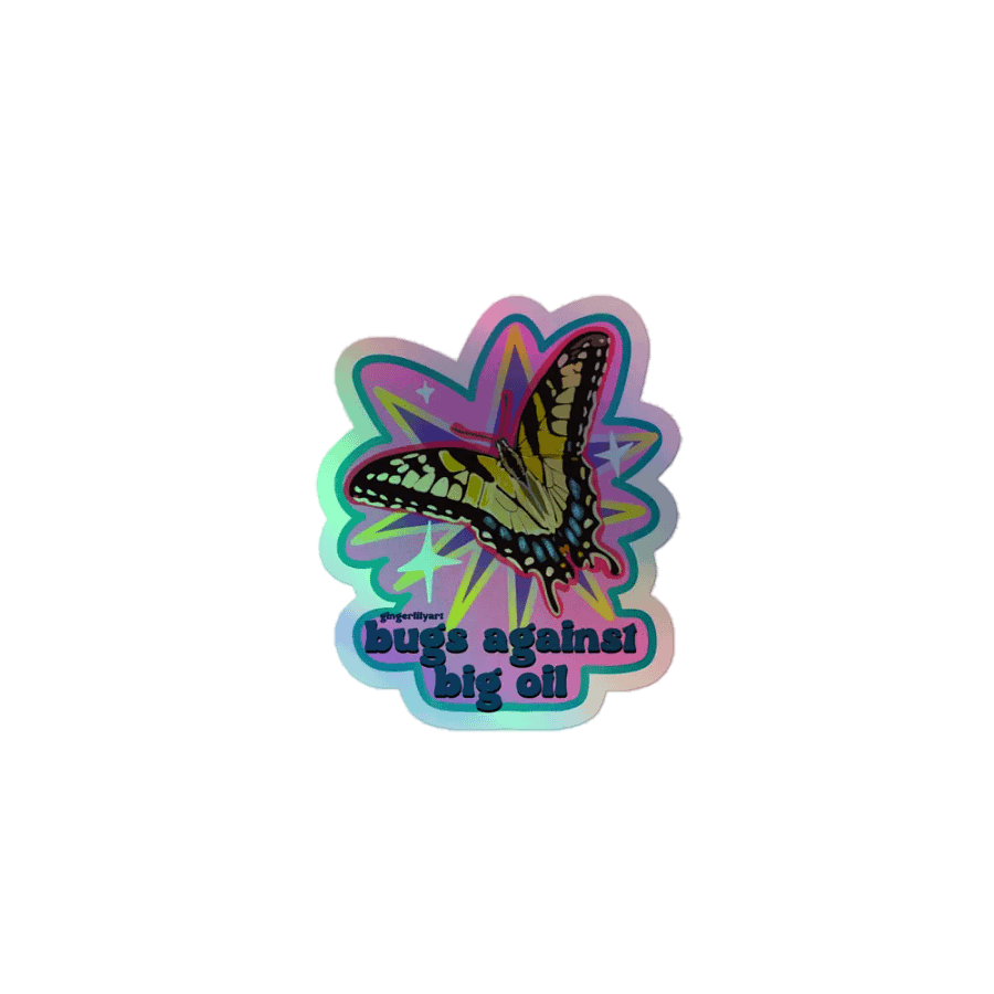 bugs against big oil sticker product image (1)