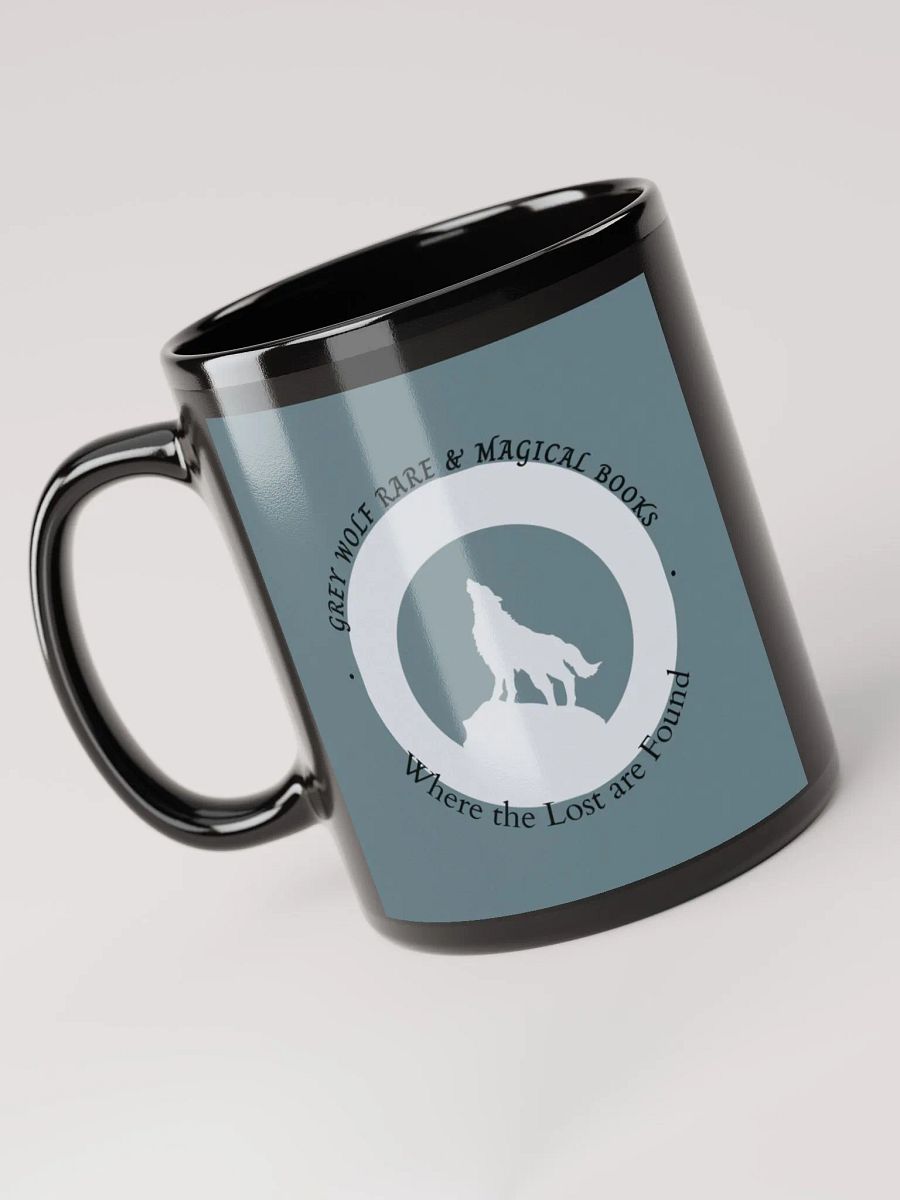 Grey Wolf R & M Books Black Mug product image (3)