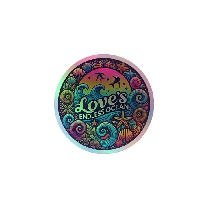 Love's Endless Ocean Holographic Sticker Sheet product image (1)