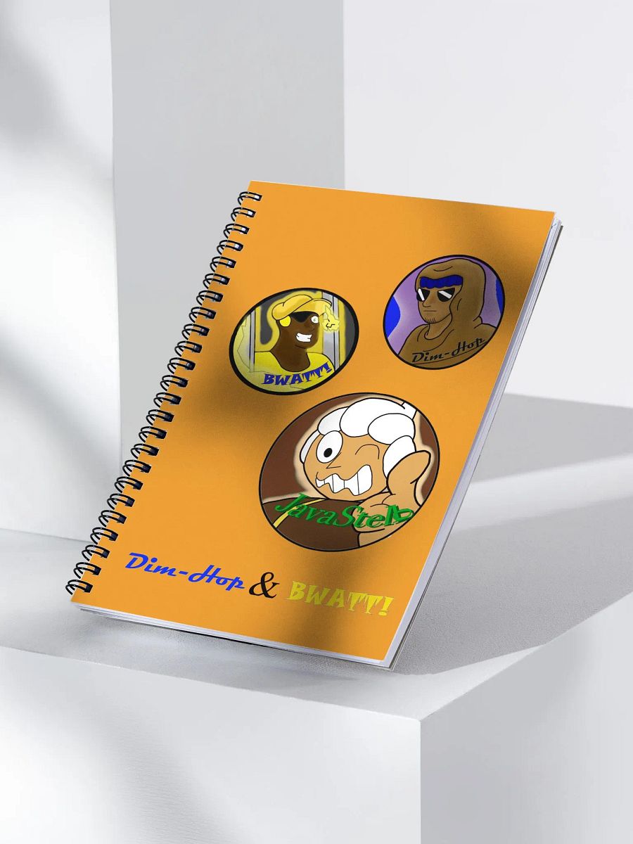 Dim-Hop, Bwatt and JAVA?! Spiral Notepad product image (3)